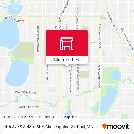 Mapa de 4th Ave S & 43rd St E