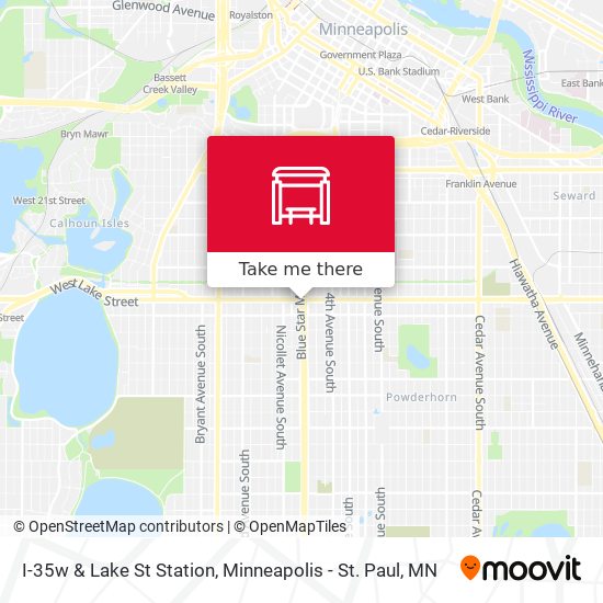 Mapa de I-35w & Lake St Station