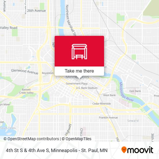 Mapa de 4th St S & 4th Ave S