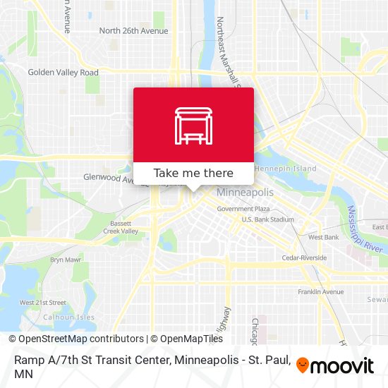 Ramp A/7th St Transit Center map