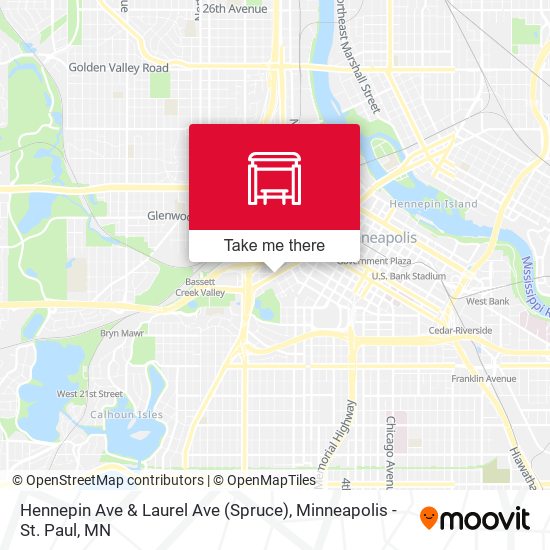 Hennepin Ave & Laurel Ave (Spruce) map