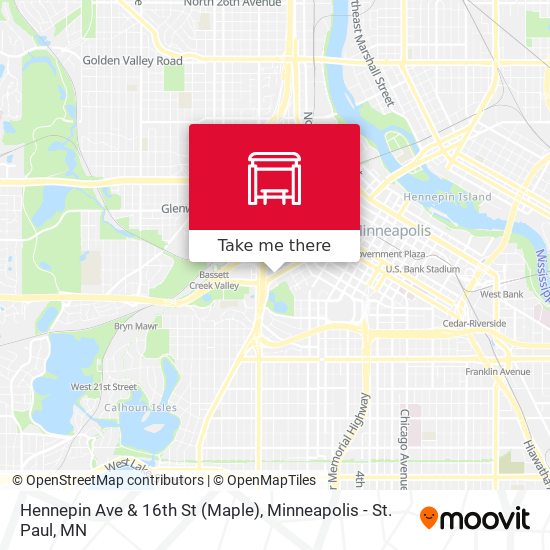 Hennepin Ave & 16th St (Maple) map