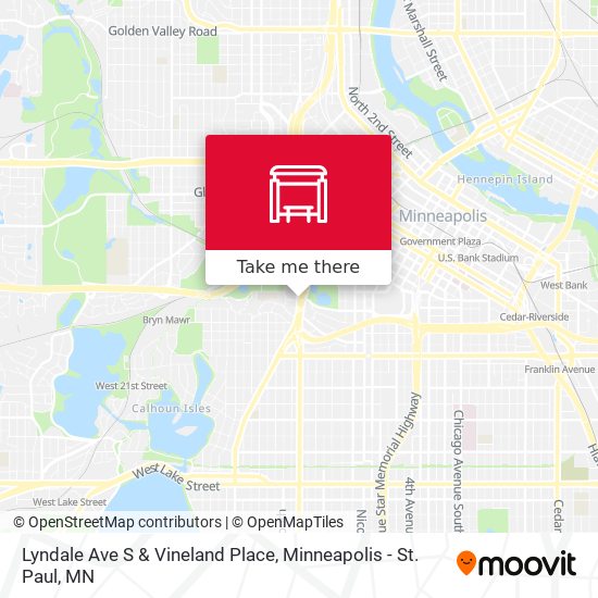Mapa de Lyndale Ave S & Vineland Place