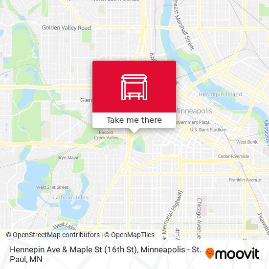 Hennepin Ave & Maple St (16th St) map
