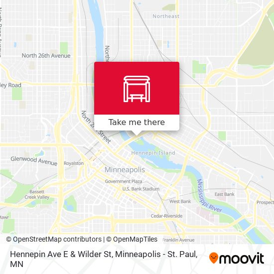 Mapa de Hennepin Ave E & Wilder St