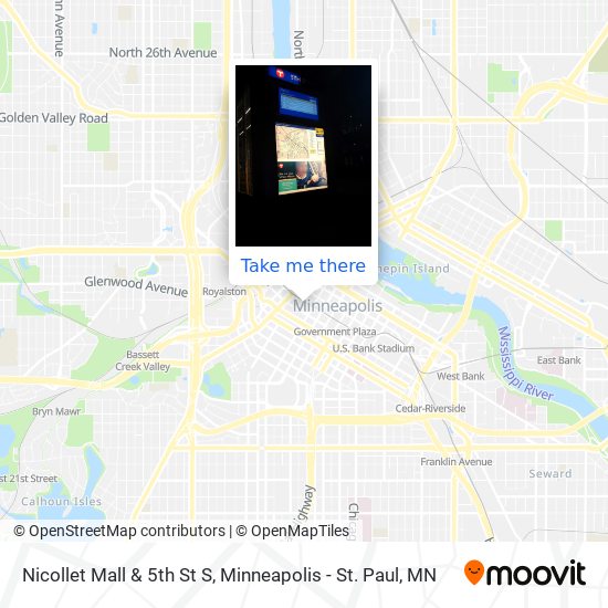 Mapa de Nicollet Mall & 5th St S