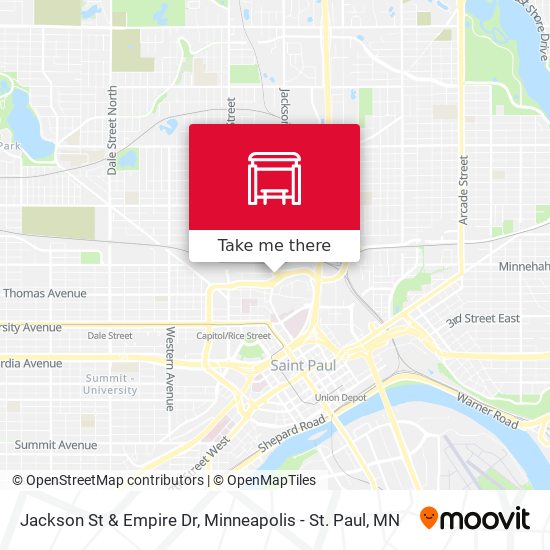 Jackson St & Empire Dr map
