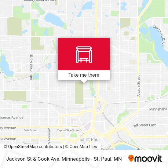 Jackson St & Cook Ave map