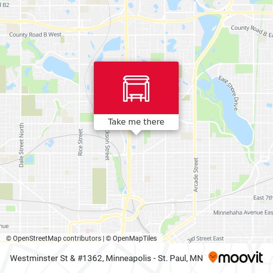 Westminster St & #1362 map