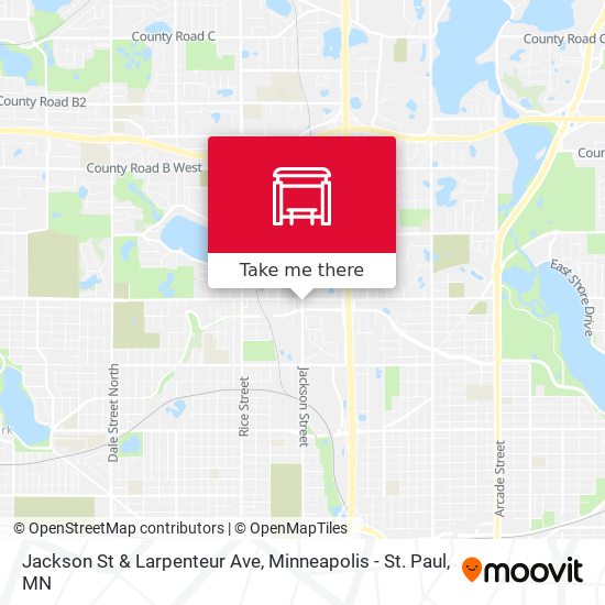 Jackson St & Larpenteur Ave map