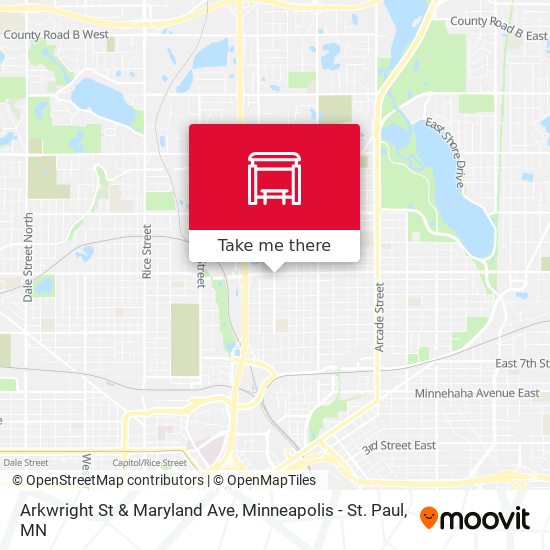 Arkwright St & Maryland Ave map