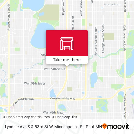 Mapa de Lyndale Ave S & 53rd St W