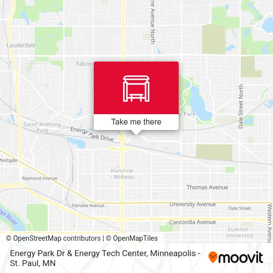 Energy Park Dr & Energy Tech Center map