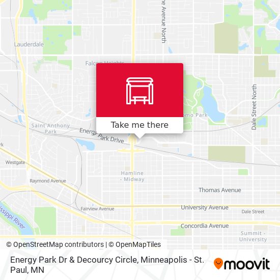 Energy Park Dr & Decourcy Circle map