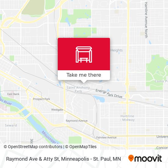 Raymond Ave & Atty St map