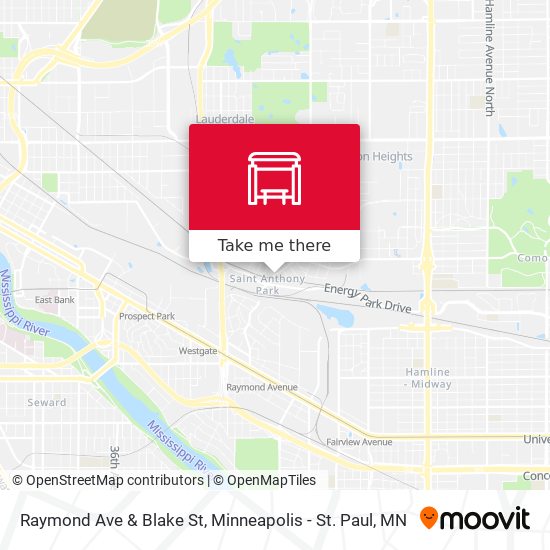 Raymond Ave & Blake St map