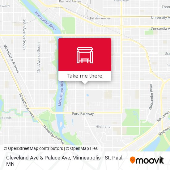 Cleveland Ave & Palace Ave map