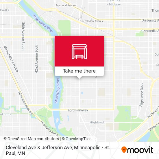 Mapa de Cleveland Ave & Jefferson Ave