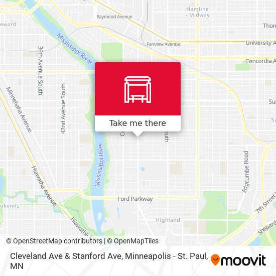 Mapa de Cleveland Ave & Stanford Ave