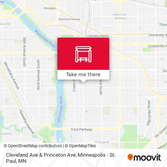 Mapa de Cleveland Ave & Princeton Ave