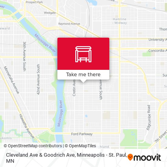 Cleveland Ave & Goodrich Ave map