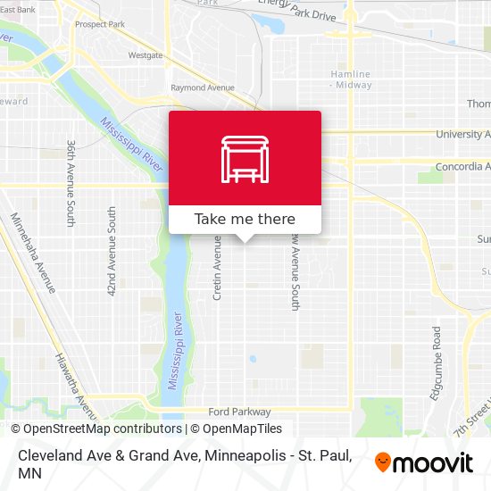 Cleveland Ave & Grand Ave map