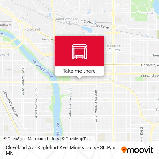 Cleveland Ave & Iglehart Ave map