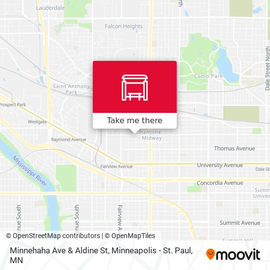 Mapa de Minnehaha Ave & Aldine St