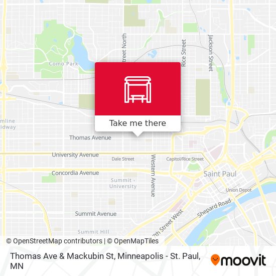 Thomas Ave & Mackubin St map