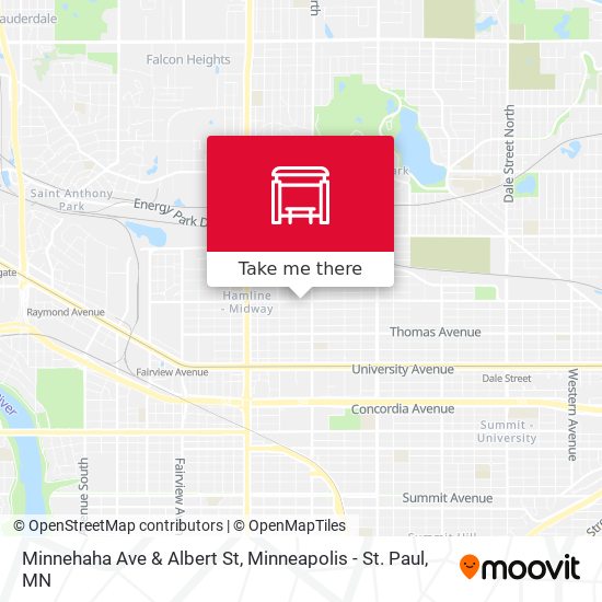 Minnehaha Ave & Albert St map