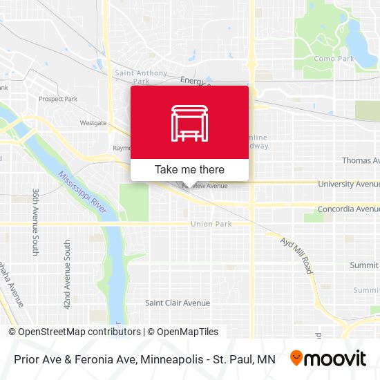 Mapa de Prior Ave & Feronia Ave
