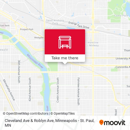 Cleveland Ave & Roblyn Ave map