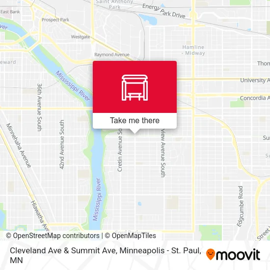 Cleveland Ave & Summit Ave map