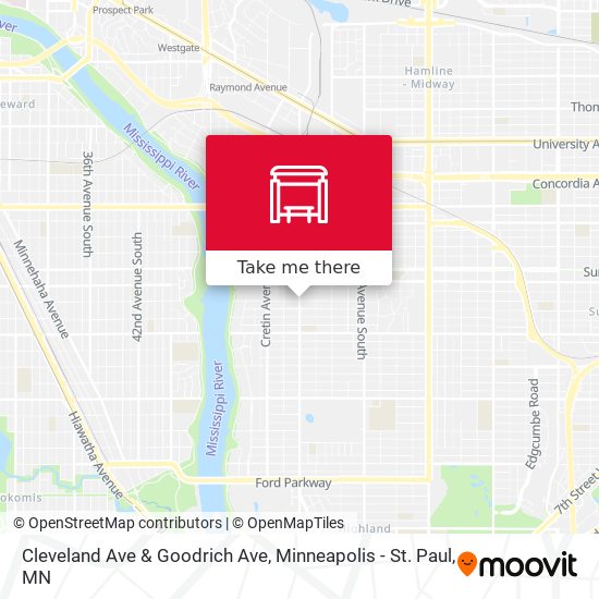 Mapa de Cleveland Ave & Goodrich Ave