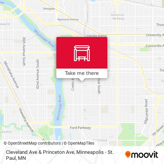 Mapa de Cleveland Ave & Princeton Ave