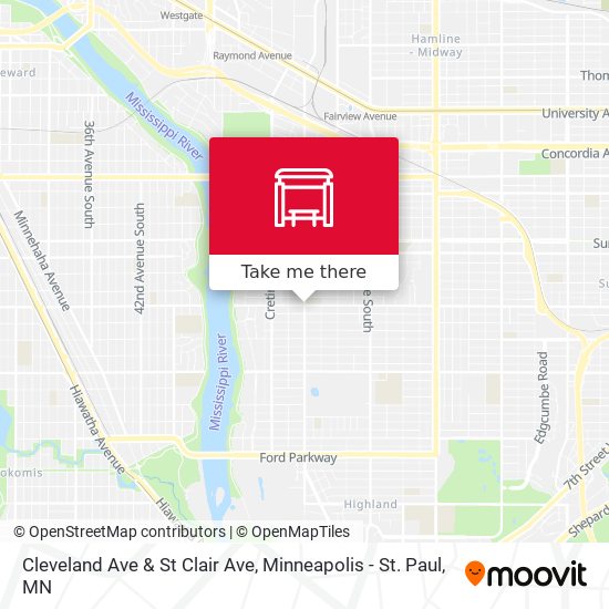 Cleveland Ave & St Clair Ave map