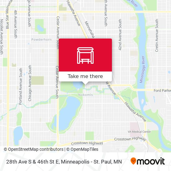 Mapa de 28th Ave S & 46th St E