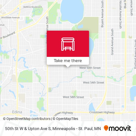 50th St W & Upton Ave S map