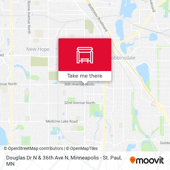 Douglas Dr N & 36th Ave N map