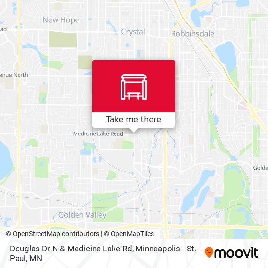Douglas Dr N & Medicine Lake Rd map