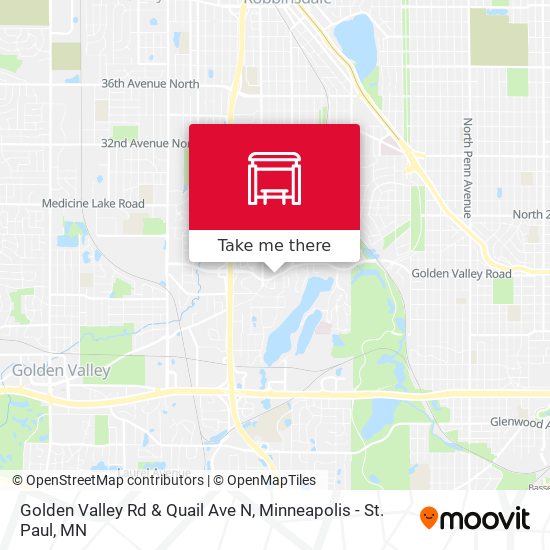 Mapa de Golden Valley Rd & Quail Ave N