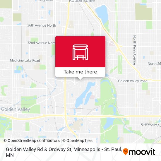 Golden Valley Rd & Ordway St map