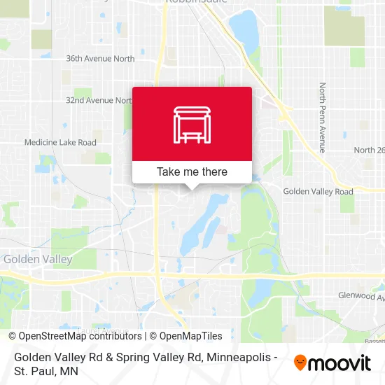 Golden Valley Rd & Spring Valley Rd map