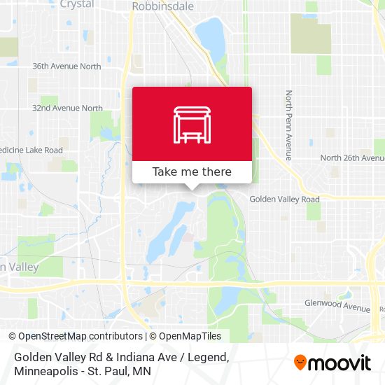 Golden Valley Rd & Indiana Ave / Legend map