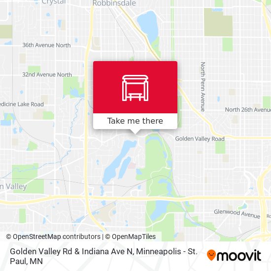 Golden Valley Rd & Indiana Ave N map