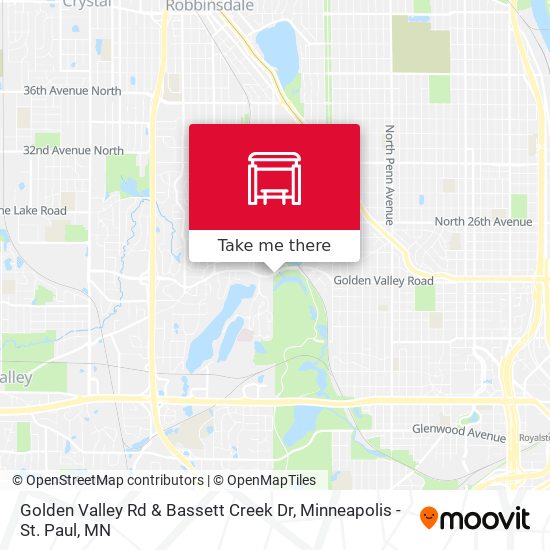 Mapa de Golden Valley Rd & Bassett Creek Dr