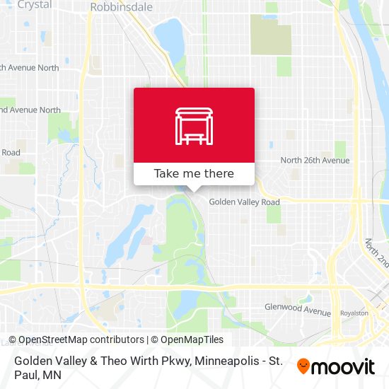 Mapa de Golden Valley & Theo Wirth Pkwy