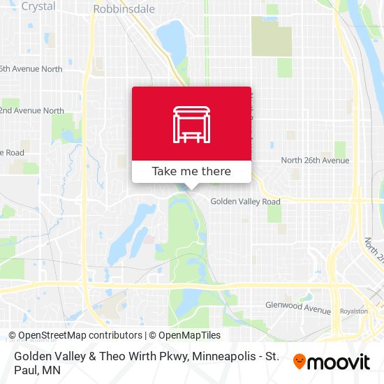 Mapa de Golden Valley & Theo Wirth Pkwy