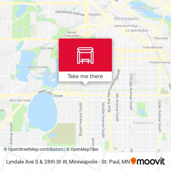 Lyndale Ave S & 28th St W map
