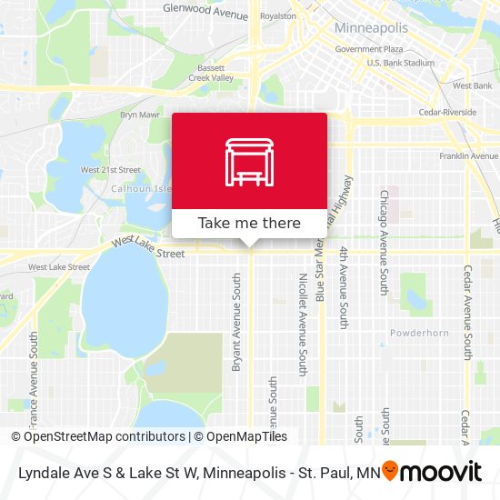 Lyndale Ave S & Lake St W map